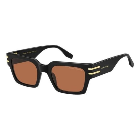 New MARC JACOBS Black Square Marc 787/S 8LZW7 Sunglasses Women - Picture 1 of 3